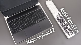 Apple Pencil Pro & Magic Keyboard 2 - Unboxing, erster Test & erster Eindruck