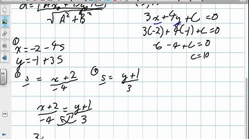 Distance Between a Point and a Line in R2 Grade 12 Calculus Lesson 9 5 9:12:12