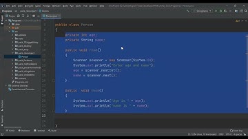 Java Creating Class and Object using IntelliJ