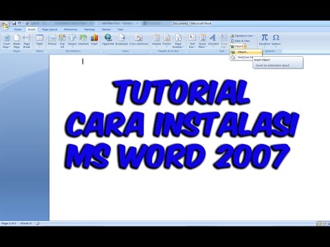 Tutorial Cara Instalasi Ms Word 2007 How To Install Microsoft Word 2007 Youtube
