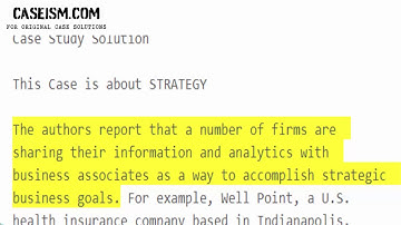 Raising the Bar With Analytics Case Study Help - Caseism.com