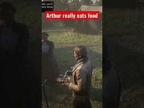 Arthur really eat food #rdr2 #arthurmorgan #shorts - YouTube
