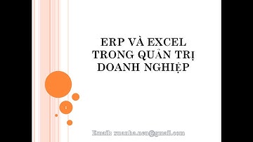 ERP và Excel trong quản trị doanh nghiệp