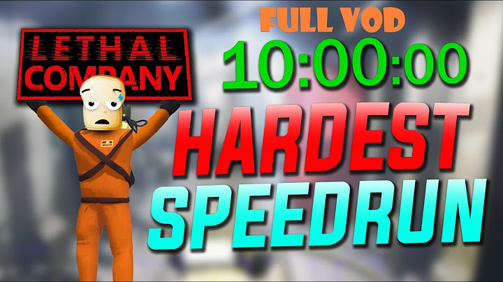 Lethal Company Quota 20 Speedrun Full VOD