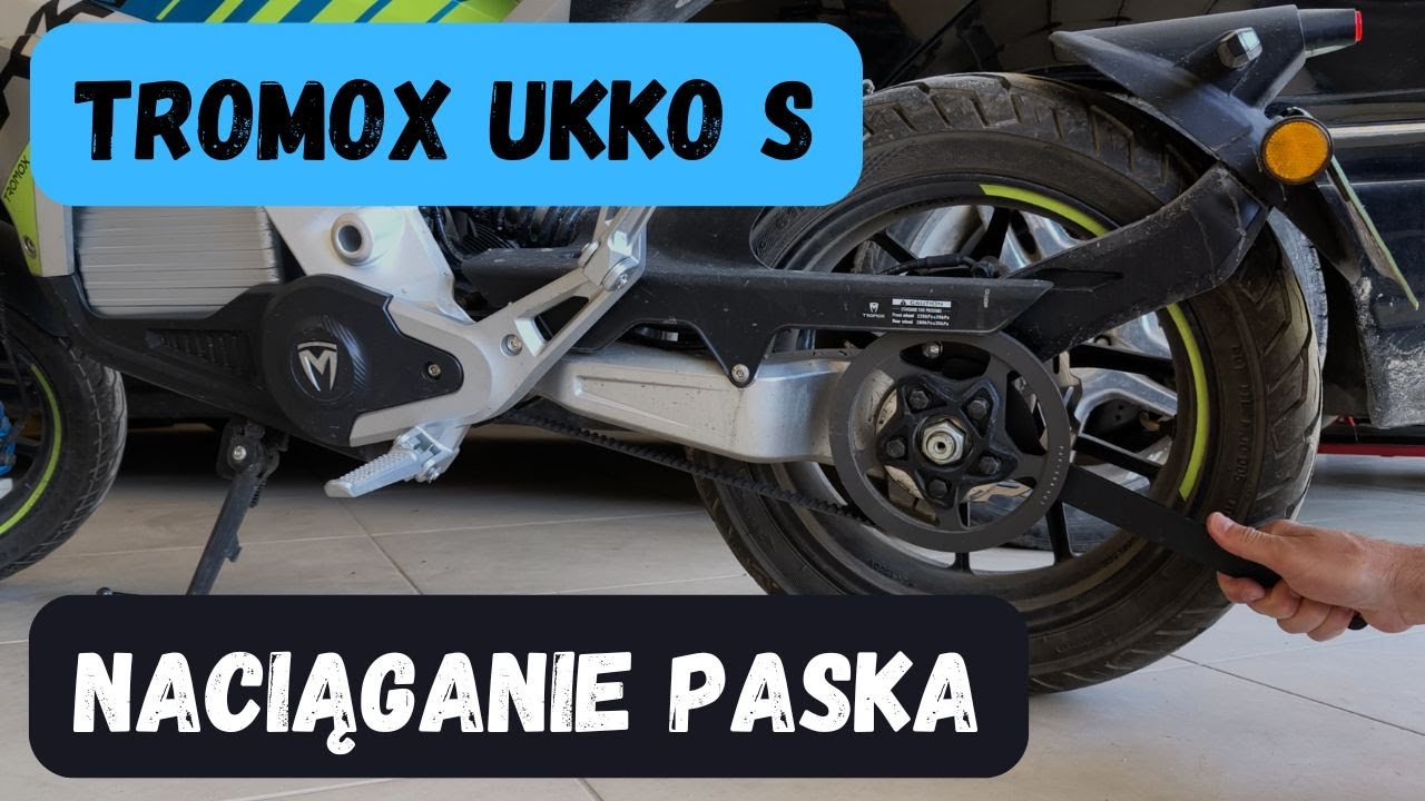 Napinanie paska napędowego w motocyklu Tromox Ukko S - poradnik