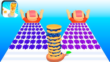 Pancake Run All Levels Walkthrough Mobile Gameplay iOS,Android Game Cakes Update New Level OPO23D