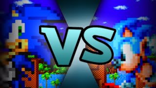 Sonic Modern Vs Sonic Clic Dc2Sprite Battle