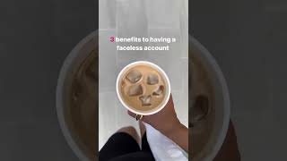 Here are 3 benefits of running a faceless Account. Comments below⬇️ #shorts