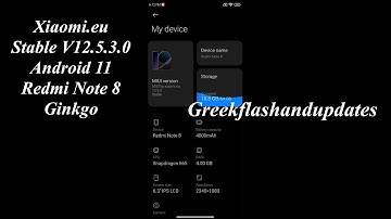 XiaomiEU Stable enhanced V12.5.3.0 Android 11 Redmi Note 8 Ginkgo