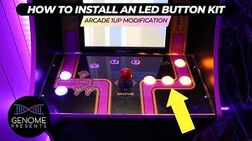 Arcade 1up Ms. Pac man LED Button Install - Real-time install video