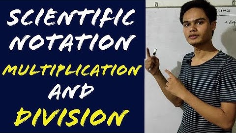 Scientific Notation - Multiplication And Division