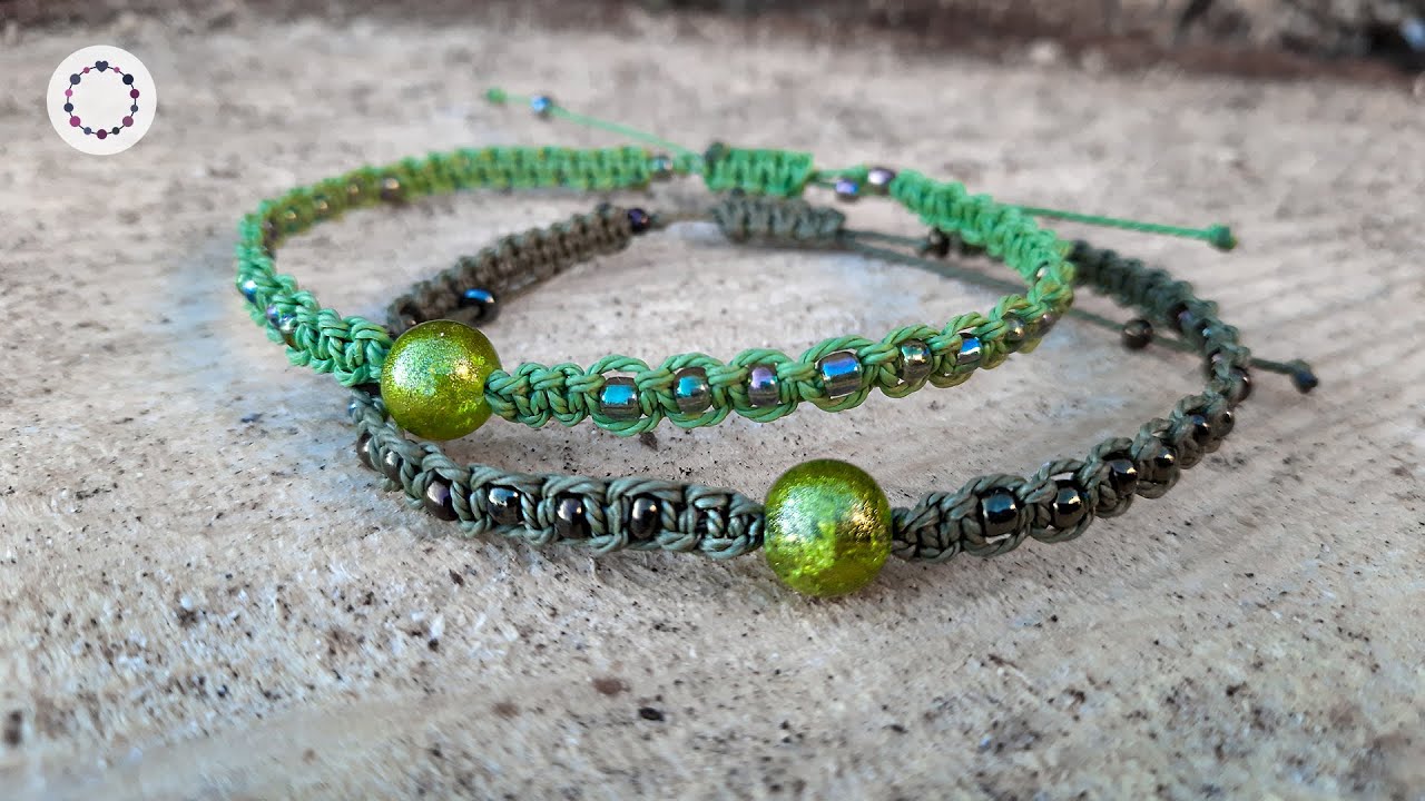 DIY Macrame Bracelet with Beads and Pearl - Easy Step by Step Tutorial ...