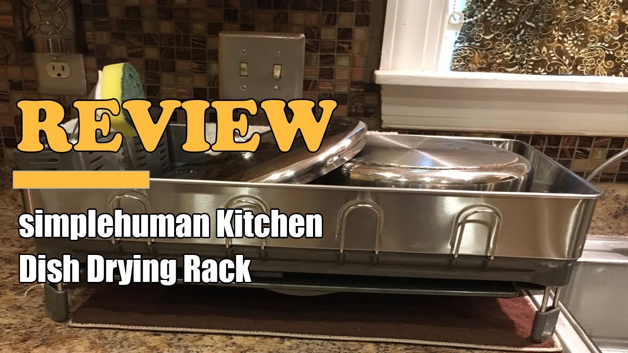 simplehuman Fingerprint- Proof Stainless Steel Dishrack on QVC 