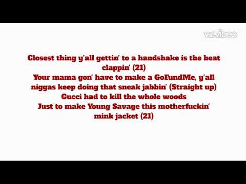 21 Savage, Lil Baby, Gunna - Can't leave Without It (Lyrics) 