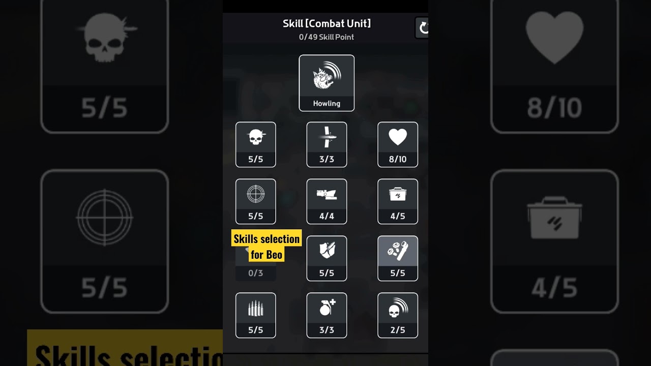 Skills selection for Dail 