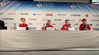 Alexandra Trusova / European Championships 2020 press conference after FS