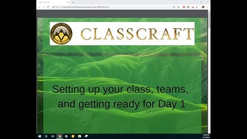 Classcraft Tutorial - Getting Ready for Day 1 6/11