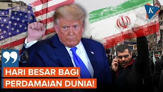 Umumkan Gencatan Senjata AS-Iran, Trump: Hari Besar bagi Perdamaian Dunia!