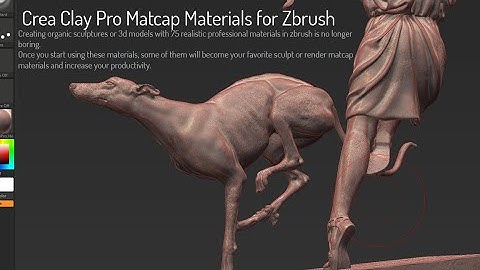 Crea Clay Pro Matcap Materials for Zbrush