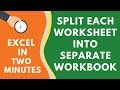 How to Split Each Excel Sheet Into a Separate File