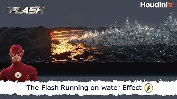 The Flash Running on Water | Flip Simulation Houdini Fx