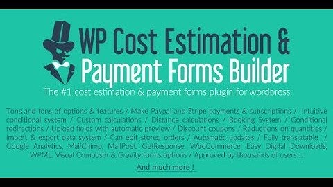 Wordpress плагин WP Cost Estimation & Payment Forms Builder 9.596 скачать бесплатно