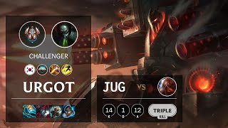 Urgot Jungle vs Gragas - KR Challenger Patch 11.10