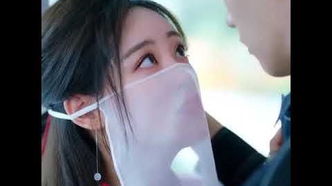 he see her full face for first time# cute programmer #xing zhao ling #Zhu xudan cute romantic scene❤