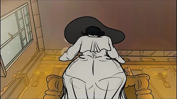 Lady Dimitrescu phone cutscene, butt you're the chair