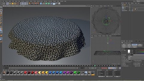 Round Cloth Simulation on table Cinema 4d Animation Tutorial