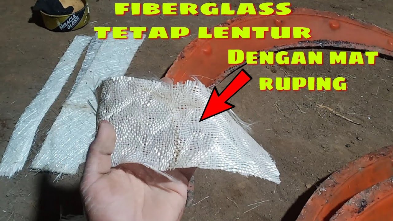 Cara membuat fiberglass lentur dengan matt wr-ruping - YouTube