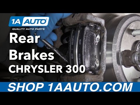 How to Install Replace Rear Brakes Pads Rotors 2005-14 Chrysler 300