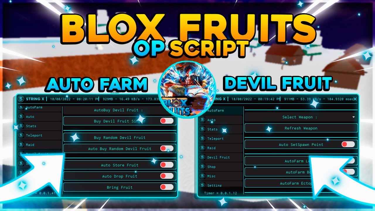 DEVIL FRUIT HACK!] Roblox BLOX FRUITS Hack Script GUI: Auto Farm, Chest TP,  Max Stats, ESP & more! 