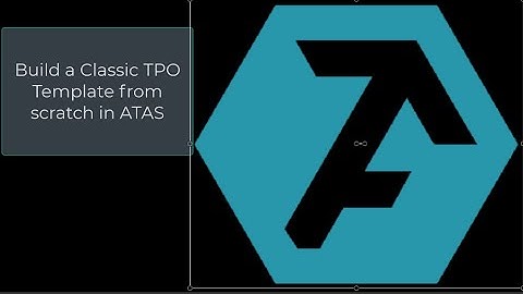 ATAS: Build a Classic TPO Template from scratch