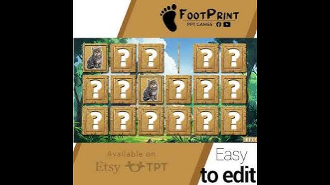 PowerPoint Game Template - Tile Flipper