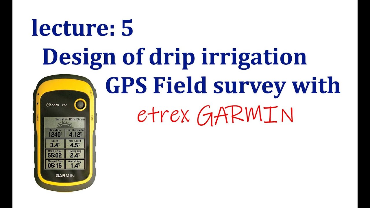 field survey while designing the drip irrigation system