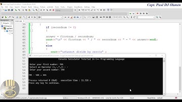 How to Create a Simple Calculator using C++ Programming Language Using Console Application