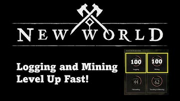 New World - How to Level Mining and Logging Fast! Hidden Area - Tons of Resources!