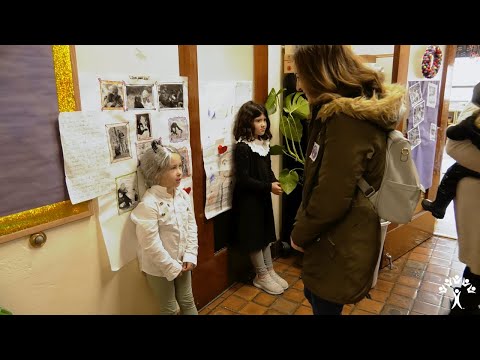 Spokane Public Montessori host a Living Wax Museum