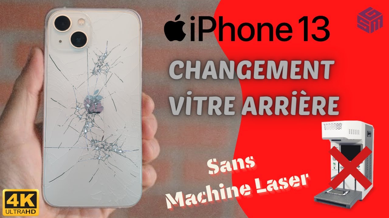iPhone 13 Vitre Arrière Cassé / Changement Cache Arrière manuellement /  Sans Machine Laser 