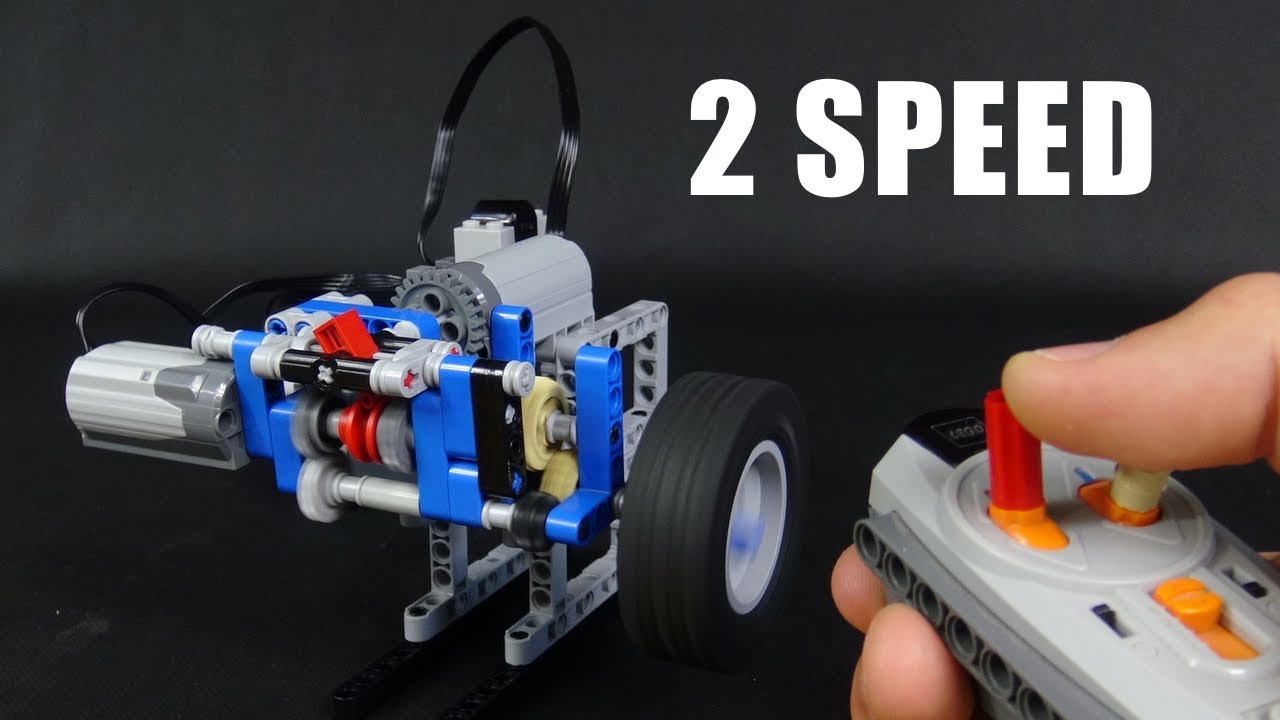 Lego 2-speed RC gearbox with instructions - YouTube