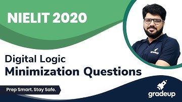 Minimization Questions | NIELIT 2020 | Digital Logic | Rakesh Sir | Gradeup