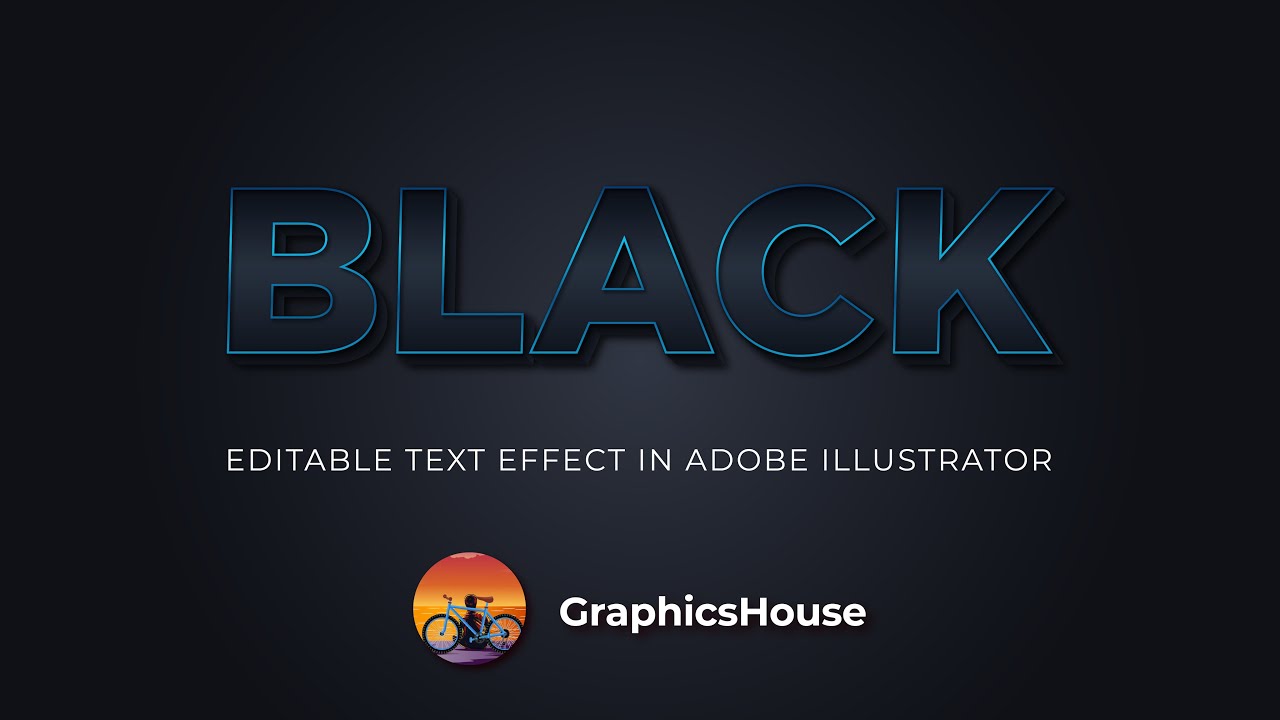 Black Friday Text Effect Design in Adobe Illustrator | Graphics House
