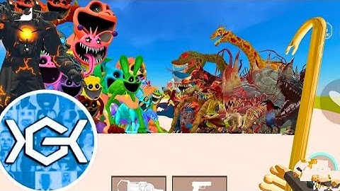 Nextbots in playground mod complete all missions zoochosis huggy wuggy playtime chasing nextbots