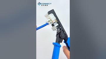 How to use the tools of Cat6a UTP Network Keystone Jack For with ethernet cable#tutorial#diy#cabling