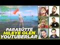 PARAŞÜTTE HİLEYE ÖLEN YOUTUBERLAR | MEZARCI, BARIŞ G, ERSİN YEKİN,  DOCH, VURAL ÜZÜL | PUBG MOBILE