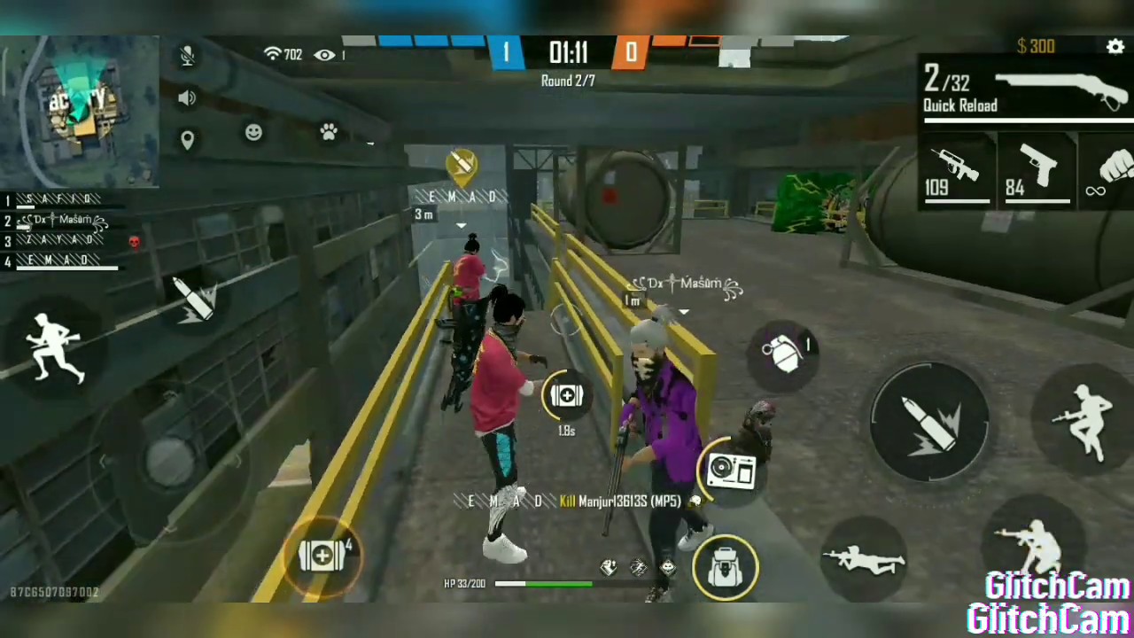 4vs4 ranked clash squad gameplay garena free fire - YouTube