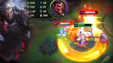 XiaoChaoMeng Darius : 1v9 UNSTOPPABLE BEAST - Engsub