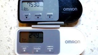 Omron HJ-321 vs HJ-320 pedometer.