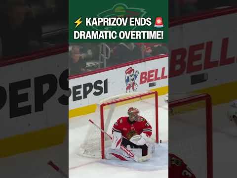 Kaprizov goes BAR DOWN in OVERTIME! 😮‍💨🚨